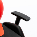 Chaise de jeu ergonomique en similicuir de sport réglable Portimao Fire 