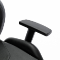 Chaise de bureau ergonomique réglable similicuir design sportif Portimao 