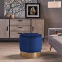 Ronde, fluwelen design poef Rossetto Catalogus