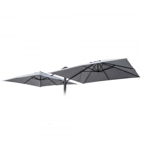 Reservedoek voor tuinparasol 3x3 m dubbele arm Oslo zonder volant Aanbieding