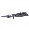 Reservedoek voor tuinparasol 3x3 m dubbele arm Oslo zonder volant Aanbieding