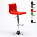 Tabouret de bar cuisine assise émaillée en similicuir design Honolulu Caractéristiques