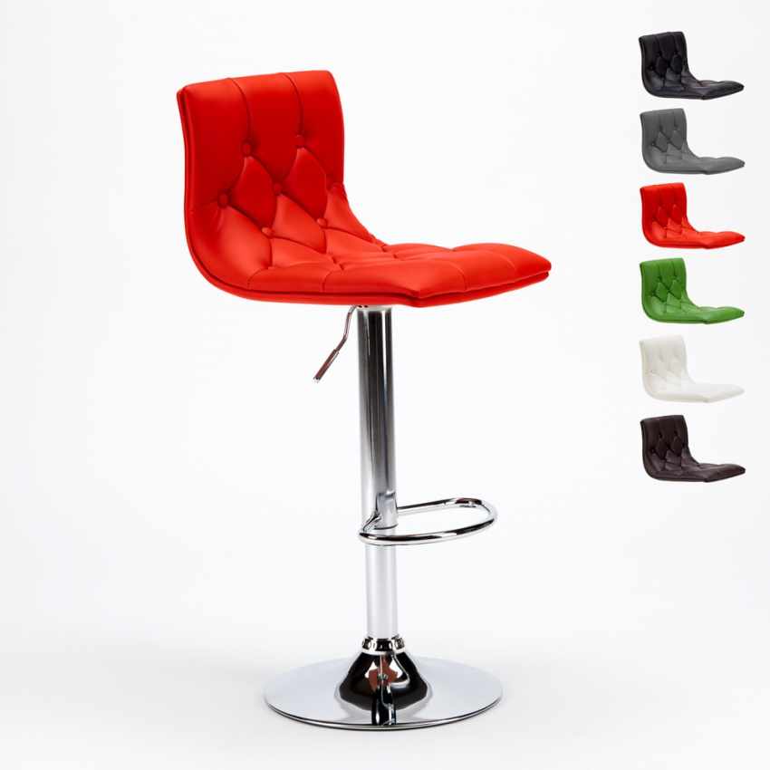 Tabouret de bar cuisine assise émaillée en similicuir design Honolulu Caractéristiques Tabouret de bar cuisine assise émaillée en similicuir design Honolulu Caractéristiques