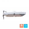 Vervangend doek voor tuinparasol 2,5x2,5 m aluminium arm Paradise met volant  Verkoop