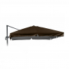 Vervangend doek voor tuinparasol 3x3 m Paradise Brown aluminium arm met volant Aanbieding