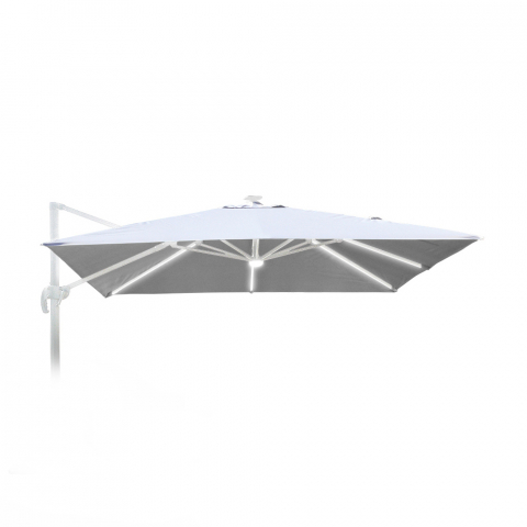 Toile de Remplacement pour tonnelle de Jardin 3x3 Bras Aluminium Paradise White LED