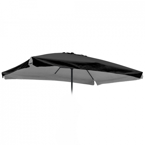 Canvas vervanging voor tuinparasol 3x2 Rechthoekig Eden Noir met volant Aanbieding
