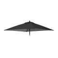Toile de remplacement pour parasol de jardin 2x2 carré Plutone Noir Promotion