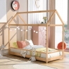 Lit bébé Montessori pour enfants maison en bois 80x160cm Husty Catalogue