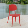 Chaise de cuisine jardin bar restaurant en polypropylène au design moderne Geer 