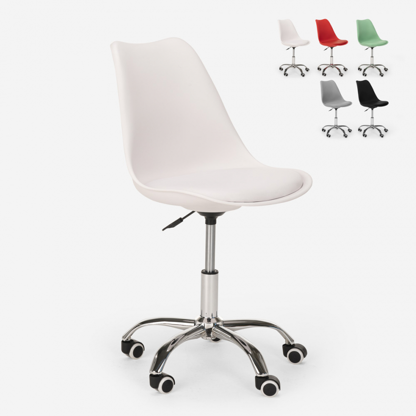 Chaise de bureau design pivotant réglables en hauteur avec roues Octony Choix Chaise de bureau design pivotant réglables en hauteur avec roues Octony Choix