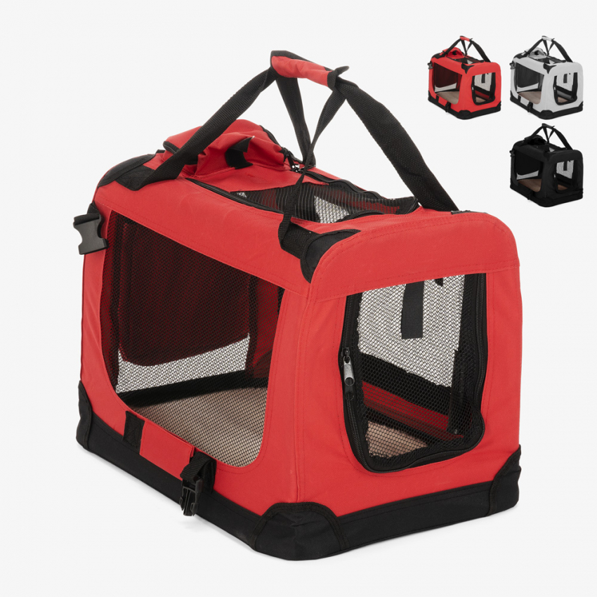 Kleine zachte opvouwbare honden- en katten transportmand 48x31,5x36cm Oliver S Aanbieding Kleine zachte opvouwbare honden- en katten transportmand 48x31,5x36cm Oliver S Aanbieding