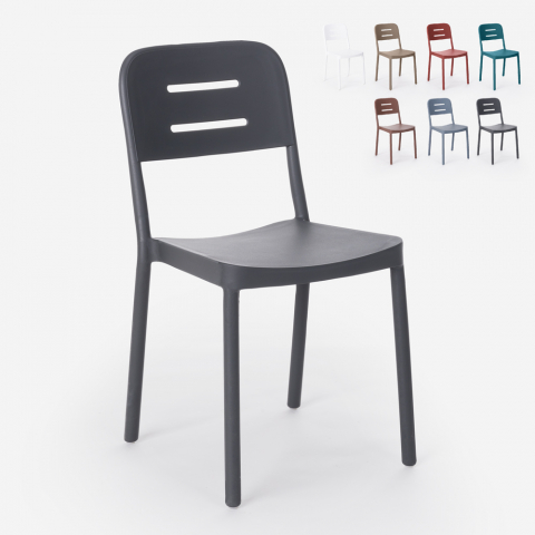 Modern ontwerp polypropyleen stoel voor bar keuken restaurant tuin Mose Aanbieding