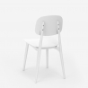 Moderne set met zwarte vierkante tafel 70x70 cm 2 design stoelen Wade Black 