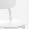 Moderne set met zwarte vierkante tafel 70x70 cm 2 design stoelen Wade Black 