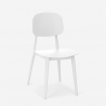 Moderne set met zwarte vierkante tafel 70x70 cm 2 design stoelen Wade Black 