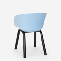 Set van 2 stoelen en design zwart vierkante tafel 70x70cm modern Navan Black Kosten