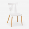 Set van 2 moderne design stoelen en vierkante zwarte tafel 70x70 cm Roslin Black 
