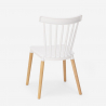 Set van 2 moderne design stoelen en vierkante zwarte tafel 70x70 cm Roslin Black 