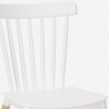Set van 2 moderne design stoelen en vierkante zwarte tafel 70x70 cm Roslin Black 
