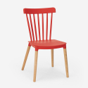 Set van 2 moderne design stoelen en vierkante beige tafel 70x70 cm Roslin 