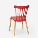 Set van 2 moderne design stoelen en vierkante beige tafel 70x70 cm Roslin 