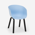 Table design ronde 80 cm beige + 2 chaises design Oden Achat