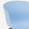 Set van 2 design stoelen en vierkante beige tafel 70x70 cm Navan Aankoop