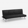 Canapé convertible 3 places clic clac design tissu velours Explicitus Offre
