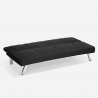 Canapé convertible 3 places clic clac design tissu velours Explicitus Remises