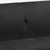 Canapé convertible 3 places clic clac design tissu velours Explicitus Réductions