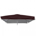 Vervangend doek voor vierkante tuinparasol 3x3 m Marte Brown met volant Aanbieding