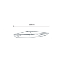 Vervangend doek voor achthoekige tuinparasol 3x3 m aluminium arm Fan Aanbod