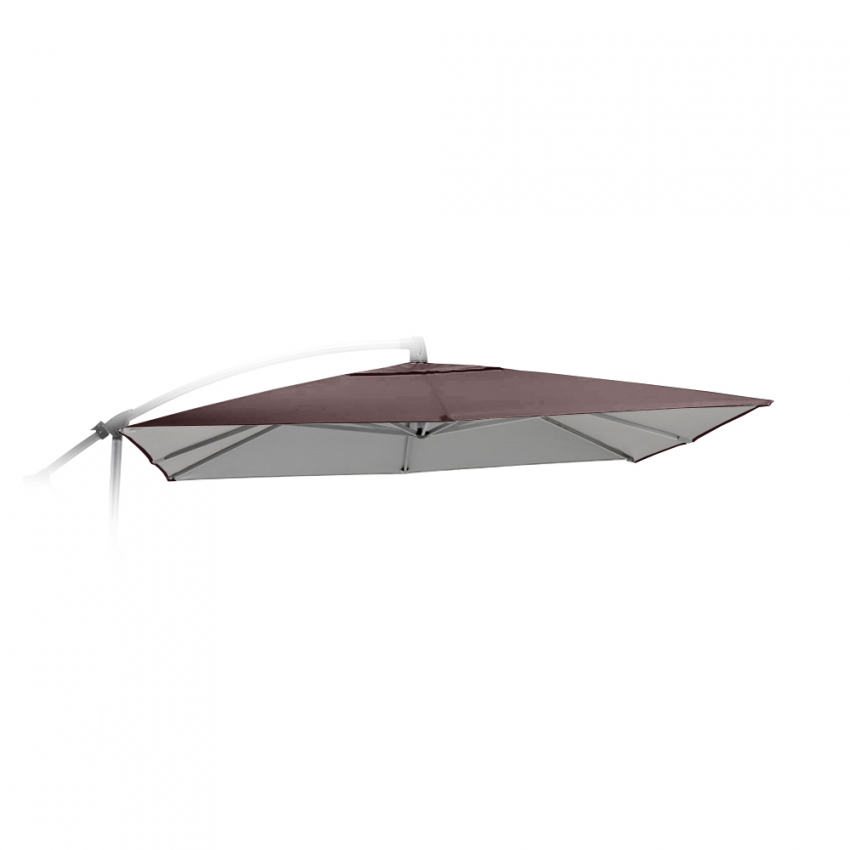 Vervangend doek voor 2,5x2,5 m parasol aluminium arm Shadow Brown Aanbieding Vervangend doek voor 2,5x2,5 m parasol aluminium arm Shadow Brown Aanbieding