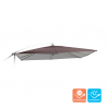 Vervangend doek voor 2,5x2,5 m parasol aluminium arm Shadow Brown Verkoop