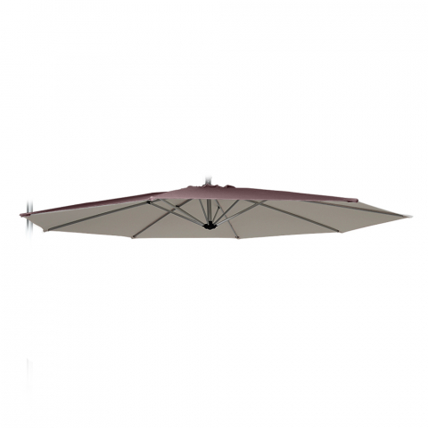 Toile de remplacement pour tonnelle de Jardin octogonal 3x3 bras en aluminium Fan Brown