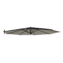Vervangend doek voor achthoekige tuinparasol 3x3 m met aluminium arm Fan Noir Aanbieding
