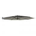 Vervangend doek voor achthoekige tuinparasol 3x3 m met aluminium arm Fan Noir Aanbieding