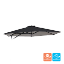 Reserve doek voor zeshoekige tuinparasol 3x3 m met stalen arm Dorico Noir Verkoop