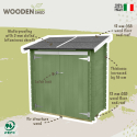 Abri de jardin en bois pour outils et bricolage Ambrogio 155x85 Eco Vente
