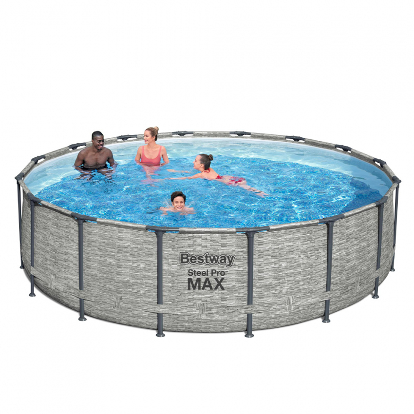 Bestway 5619E rond Steel Pro Max bovengronds zwembad 488x122 cm Aanbieding Bestway 5619E rond Steel Pro Max bovengronds zwembad 488x122 cm Aanbieding