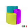 3 vases colorés jardinière pour plantes design maison jardin Tris Petalo Vente