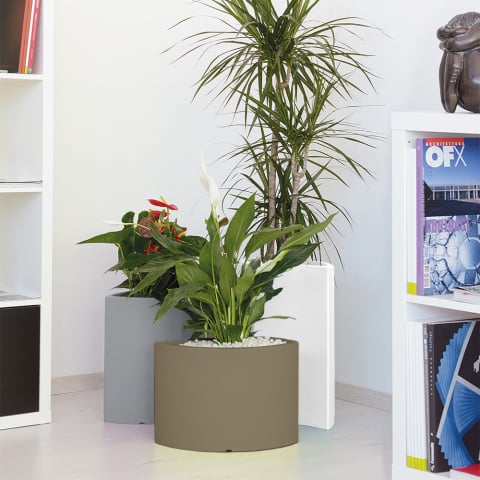 3 vases colorés pour plantes d'intérieur et extérieur design jardin maison Tris Petalo Promotion
