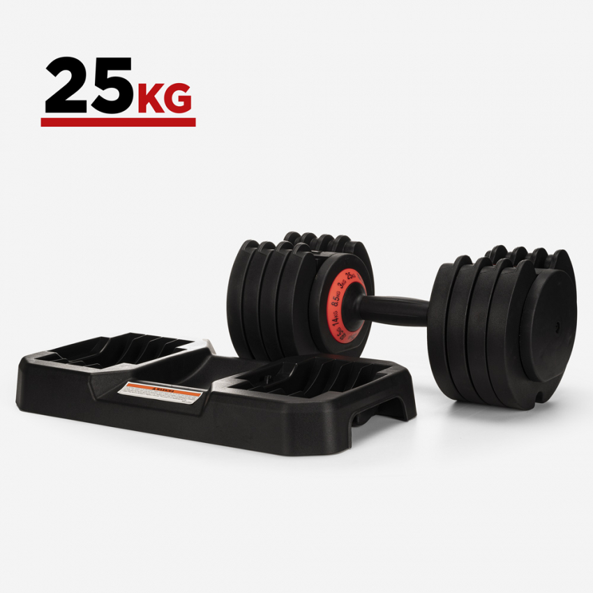 Megara Kit 2 Haltères et disques 2 x 4 kg pour l'entraînement
