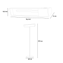Radiateur infrarouge sur pied 2000W avec support extérieur Karst High Catalogue