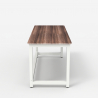 Modern rechthoekig wit houten bureau 120 x 60 cm Bridgewhite 120 Korting
