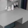 Grijs make-up station met spiegel, lade en krukje Mayca Grey Catalogus