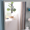 Grijs make-up station met spiegel, lade en krukje Mayca Grey Kortingen