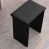Coiffeuse table de maquillage noir à angle avec 3 Miroirs LED Elettra Black Choix