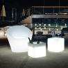 Outdoor LED verlichte kubus salontafel 43x43cm bar restaurant Cubo Bò Korting